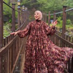 Robe FLOWER Bordeaux