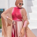 Burkini 4 Pièces MANGO Rose/Caramel