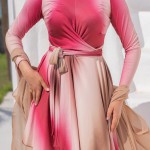 Burkini 4 Pièces MANGO Rose/Caramel