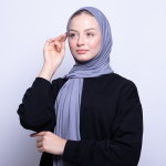 Foulard coton viscose - BLEU CHARETTE
