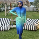 Burkini BALI Bleu/Vert