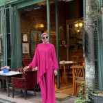 Ensemble DORA rose fuchsia.