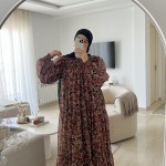 Robe Flower Bordeaux