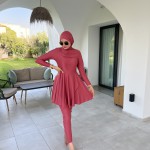 Burkini SILVY Bois De Rose ( 4 Piéces)