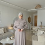 Robe Croisée Grège