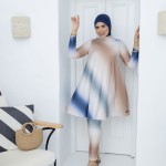 Burkini 3 Pièces HAWAÏ Blue/Caramel