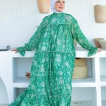 Robe FLOWER Verte 1