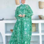 Robe FLOWER Verte 1