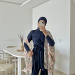 Burkini MANGO Bleu Nuit ( avec pancho. )
