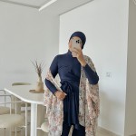 Burkini MANGO Bleu Nuit ( avec pancho. )