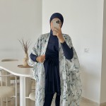 Burkini MANGO Bleu Nuit ( avec pancho )