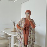 Burkini MANGO orange ( avec pancho )
