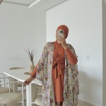 Burkini MANGO orange ( avec pancho )