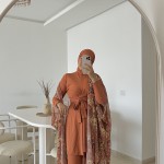 Burkini MANGO Orange ( Avec Pancho )