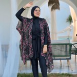 Burkini Mango Noir ( avec pancho 1 )