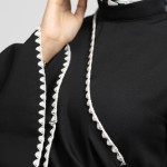 Abaya Mayan Noir Avec Foulard Chiffon Gratuit
