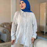 Chemise RUMY Blanc/Bleu