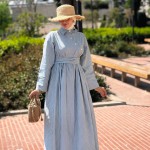 Robe Rayée ELINE Vert D’eau