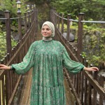 Robe FLOWER Verte 2