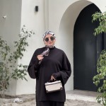 Ensemble Ivy Noir ( avec gants )